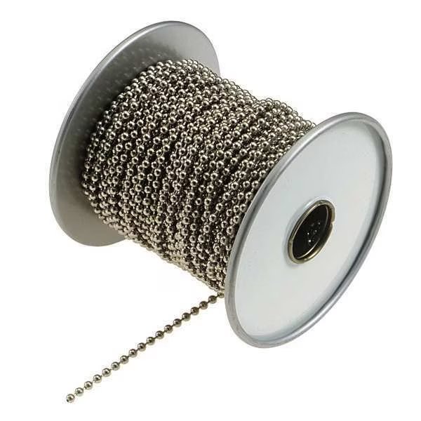 100 ft. Spool of ball chain. 5/32″ Diameter, Lucky Line, Mfr#: 32300