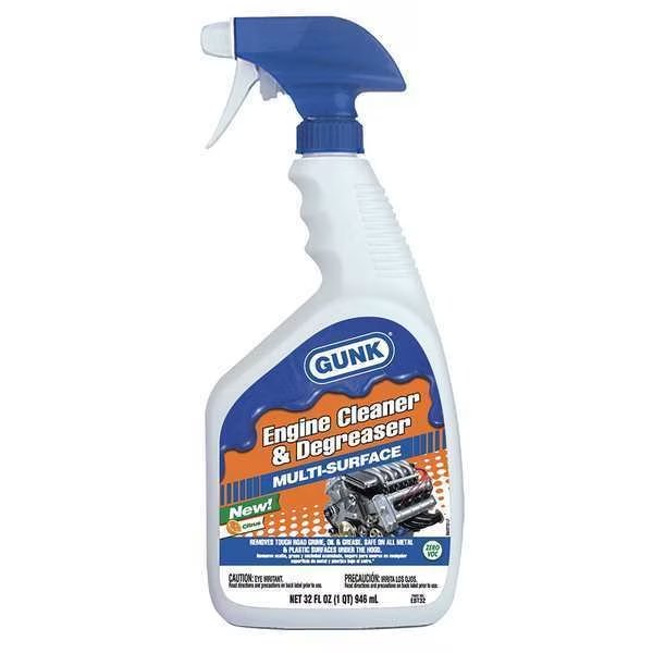 Multi-Surface Engine Cleaner & Degreaser Cleaner/Degreaser, 1 qt Spray Bottle, Ready to Use, Gunk, Mfr#: EBT32