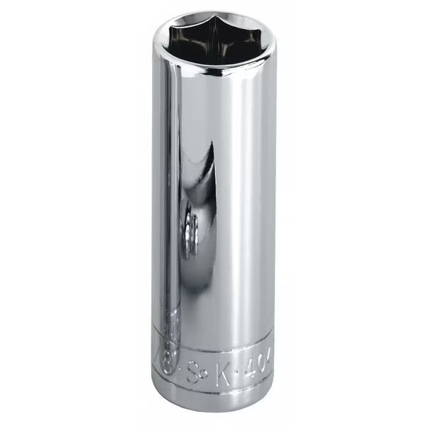 1/2 in Drive, 20mm 6 pt Metric Socket, 6 Points, Sk Professional Tools, Mfr#: 40020