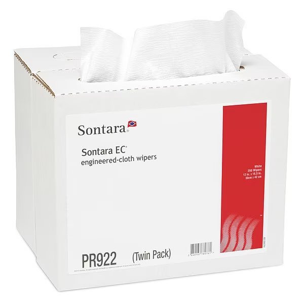 Box, 250 Wipes, 16 1/2 in x 12 in, Hospeco, Mfr#: M-PR922