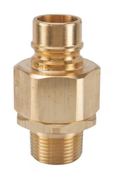 Hydraulic Quick Connect Hose Coupling, Brass Body, Ball Lock, 1/2"-14 Thread Size, H Series, Snap-Tite, Mfr#: BVHN8-8M