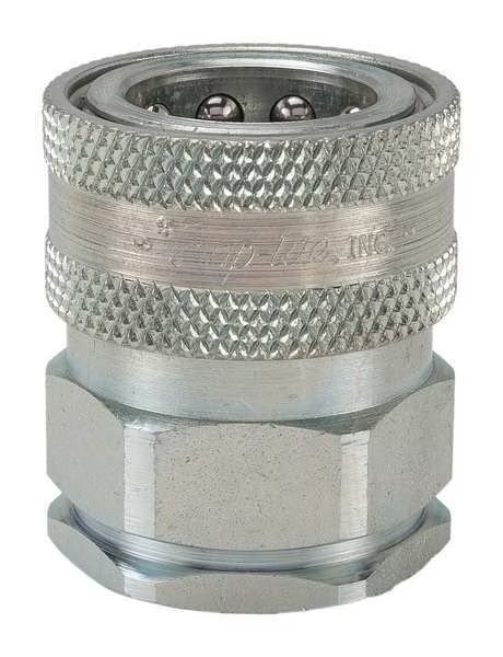 Hydraulic Quick Connect Hose Coupling, Steel Body, Sleeve Lock, 1/2"-14 Thread Size, H Series, Snap-Tite, Mfr#: PHC8-8FV