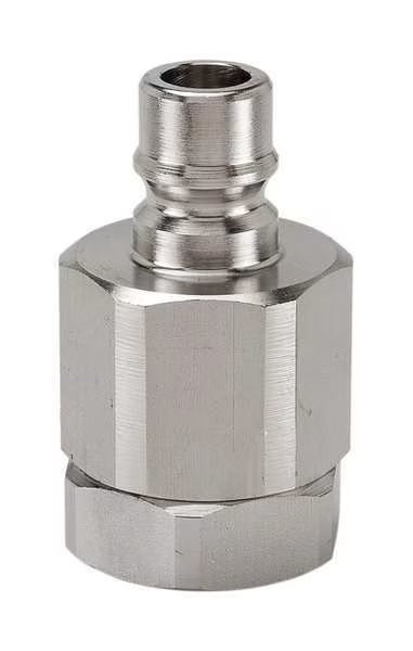 Hydraulic Quick Connect Hose Coupling, 316 Stainless Steel Body, Push-to-Connect Lock, Snap-Tite, Mfr#: SVHN6-6F