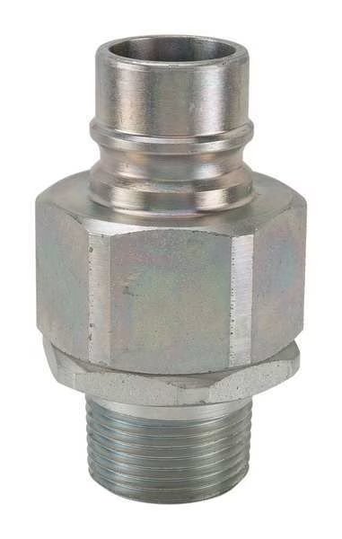 Hydraulic Quick Connect Hose Coupling, Steel Body, Ball Lock, 1/4"-18 Thread Size, H Series, Snap-Tite, Mfr#: VHN4-4M