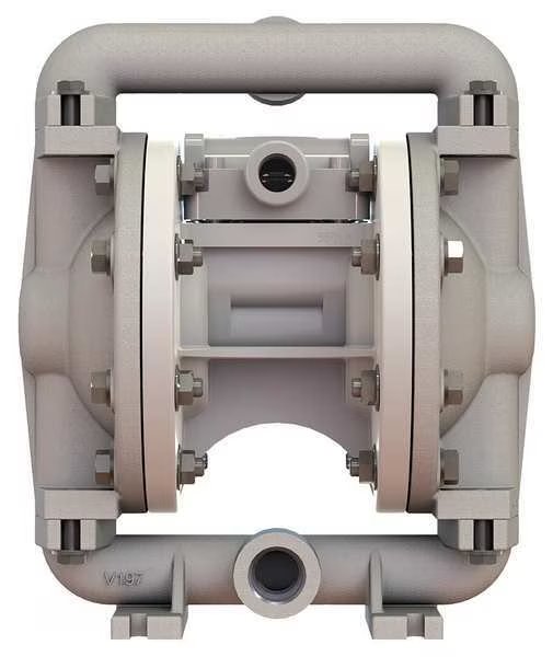 Double Diaphragm Pump, Aluminum, Air Operated, PTFE, 12 GPM, Versa-Matic, Mfr#: E5AP5T559C