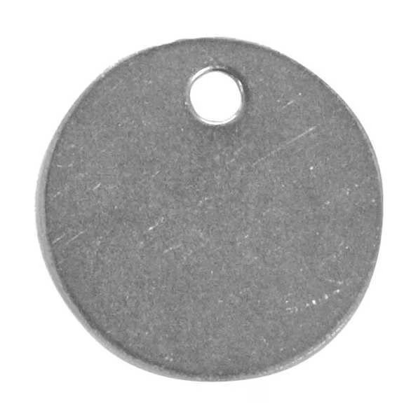 Blank Tag, Round, Steel, PK25, C.H. Hanson, Mfr#: 43123