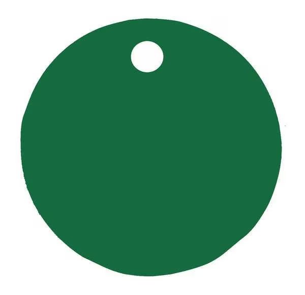 Blank Tag, Round, Green, PK5, C.H. Hanson, Mfr#: 43086