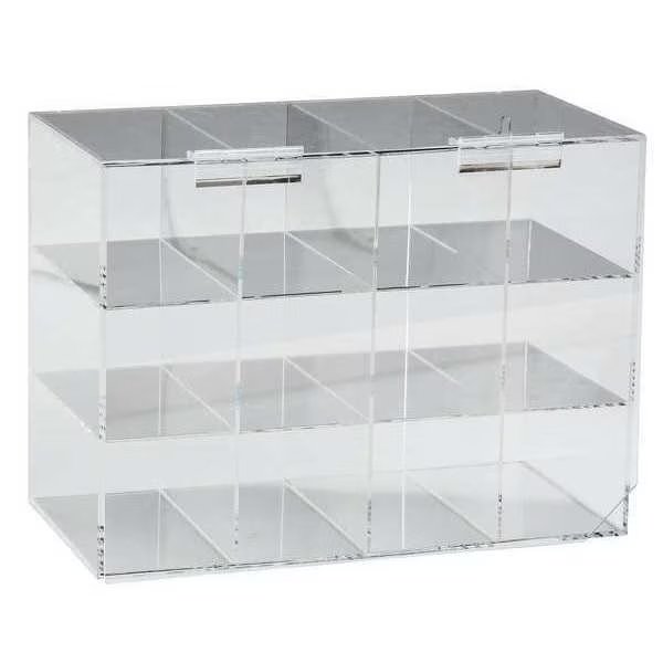 Safety Glasses Holder, 11-1/2in.H, Acrylic, Brady, Mfr#: GH12D