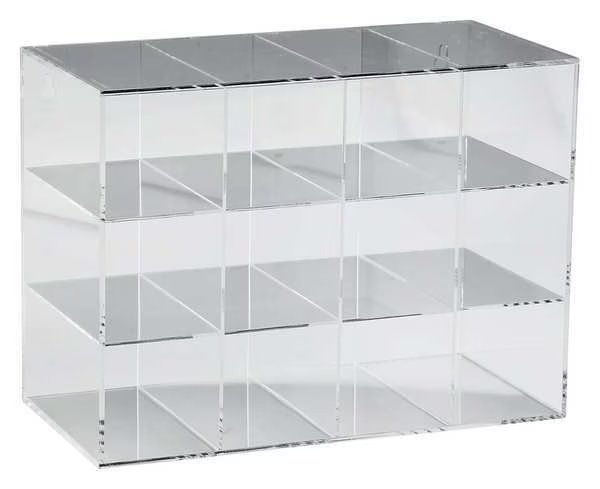 Safety Glasses Holder, 11-1/2in.H, Acrylic, Brady, Mfr#: GH12N