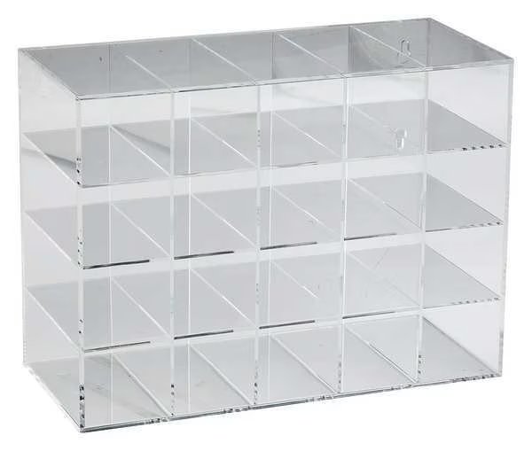 Safety Glasses Holder, 11-3/4in.H, Acrylic, Brady, Mfr#: GH20N