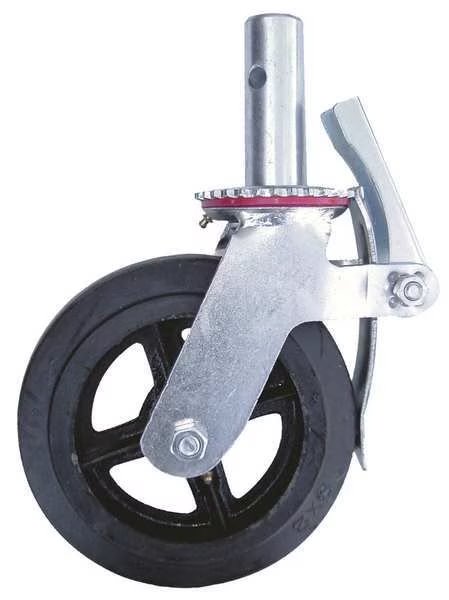 Scaffold Caster, 8inLx3-3/4inWx13-1/2inH, Metaltech, Mfr#: M-MBC8