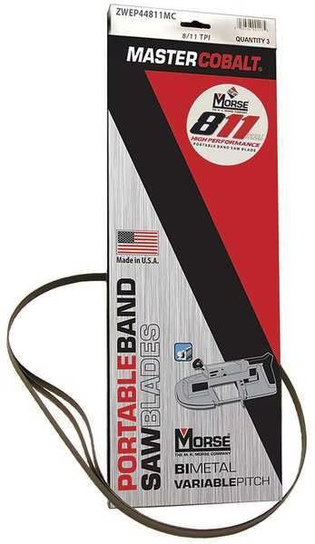Portable Band Saw Blade, 32-7/8in, PK3, Morse, Mfr#: ZWEP32811MC