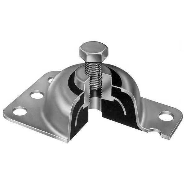 Floor Mount Vibration Isolator, 1000 lb., Mason, Mfr#: 20UZ15