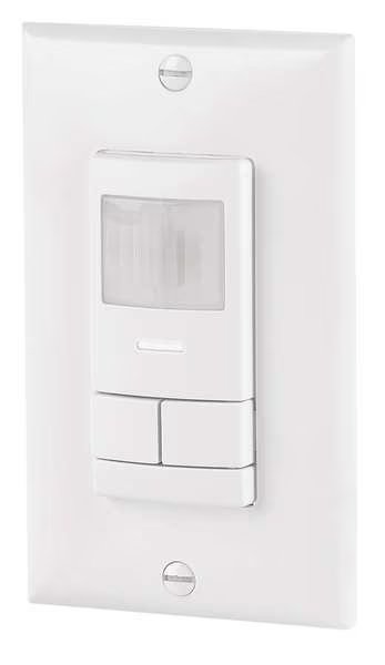 Occupancy Sensor, PIR, 2000 sq ft, White, Sensorswitch, Mfr#: WSX 2P WH