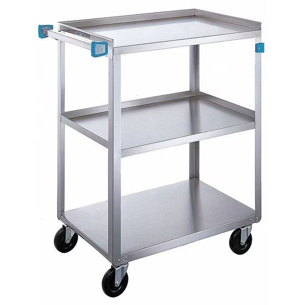 Stainless Steel Utility Cart; 300 Lb Capacity, 3 Shelf, 18"x27", Lakeside, Mfr#: 322