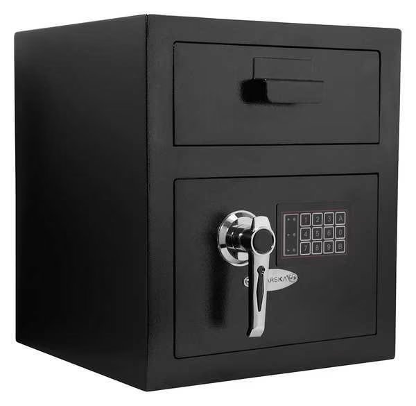 Depository Safe, with (2) Deadbolt Lock, Digital Keypad 41.75 lb, 0.84 cu ft, Steel, Barska, Mfr#: AX11932