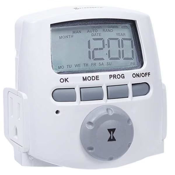 Timer, Digital, 120V, 15A, Plug In, Intermatic, Mfr#: DT620