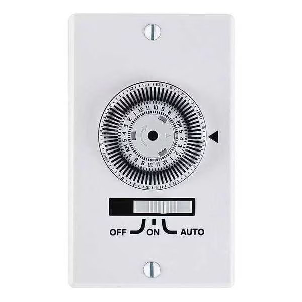 Timer, Mechanical, 120V, 20A, Wall Switch, Intermatic, Mfr#: KM2ST-1G