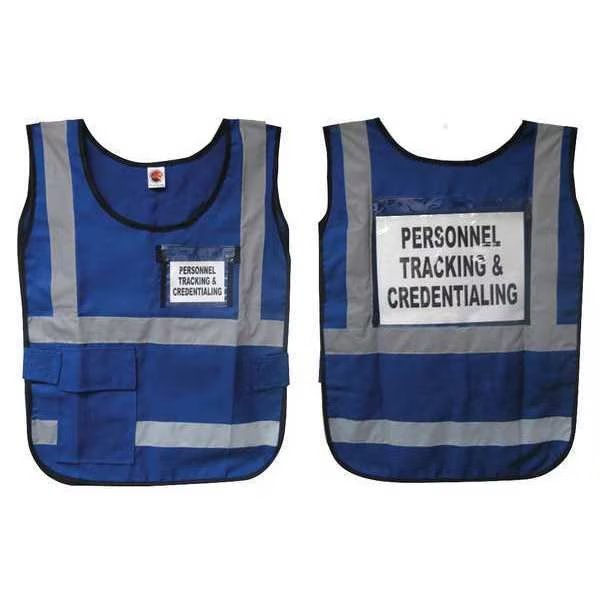 Safety Vest, Blue, Nylon, Disaster Management Systems, Mfr#: DMS-05834