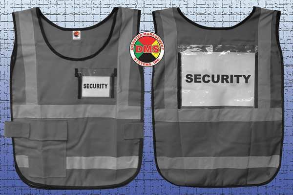 Safety Vest, Gray, Nylon, Disaster Management Systems, Mfr#: DMS-05837