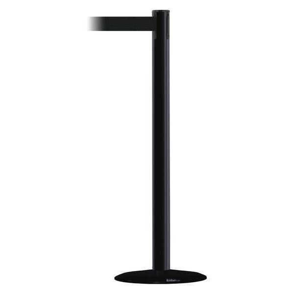 Barrier Post with Belt, 13 ft. L, Black, Tensabarrier, Mfr#: 889B-33-33-MAX-NO-B9X-C