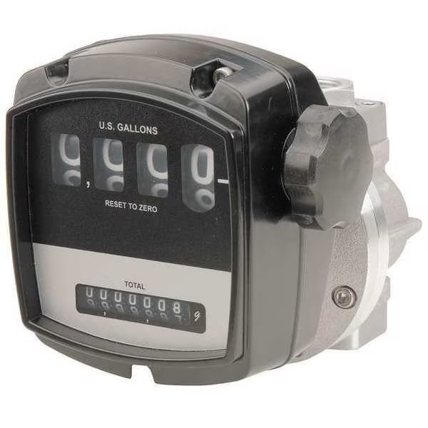 Flowmeter, Oval Gear, 290 psi, 1 in., Flomec, Mfr#: OM025A001-820M4