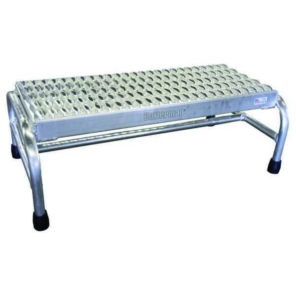 1 Step, Aluminum Step Stand, 500 lb. Load Capacity, Gray, Cotterman, Mfr#: 1801N3232A3E12B1C50P6