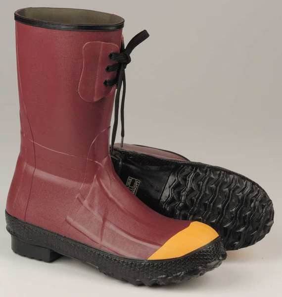 Size 8 Men's Steel Rubber Boot, Red, Lacrosse, Mfr#: 00223120-8