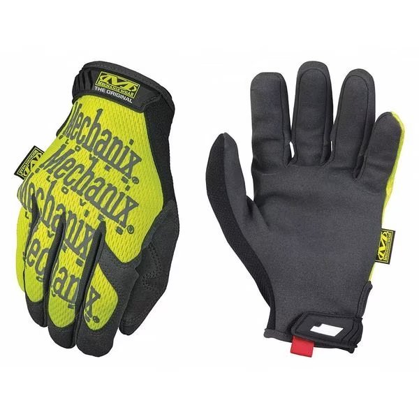 Hi-Vis Mechanics Gloves, 2XL, Yellow, Trekdry(R), Mechanix Wear, Mfr#: SMG-91-012