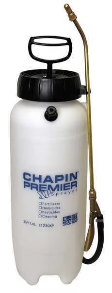 3 gal Handheld Sprayer, Poly, 42 in L Hose, Cone Nozzle Spray Pattern, Manual, Chapin, Mfr#: 21230XP
