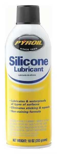 Silicone Spray, Aerosol Can, 10 Oz., Pyroil, Mfr#: PYSLS10