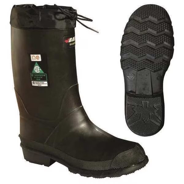 Size 7 Men's Steel Rubber Boot, Black, Baffin, Mfr#: 85740000
