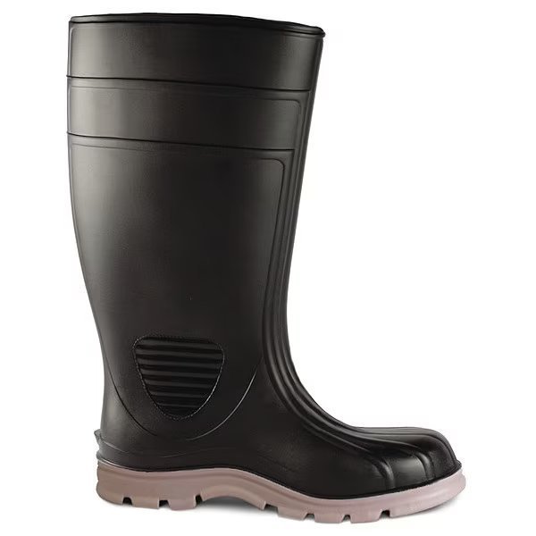 Knee Boots, Size 15, 15" H, Black, Plain, PR, Talon Trax, Mfr#: 21DL05