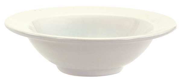 Rimmed Bowl, 16 oz., Ceramic Bright White PK36, Crestware, Mfr#: AL35
