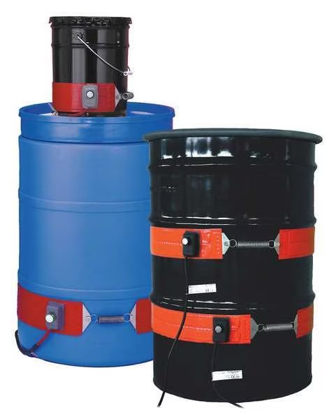Drum Heater, Heavy Duty, For Poly Drums/Pails, 120VAC, 200W, 16 Gallon, Briskheat, Mfr#: GDPCS11