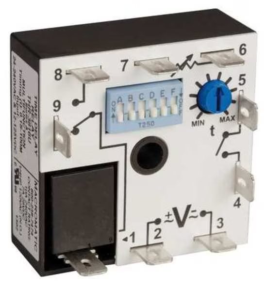 Encapsulatd Timr Rlay, 10A, Relay, 0.1 sec., Macromatic, Mfr#: THR-3836U