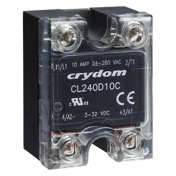 Solid State Relay, 90 to 250VAC, 10A, Crydom, Mfr#: CL240A10RC