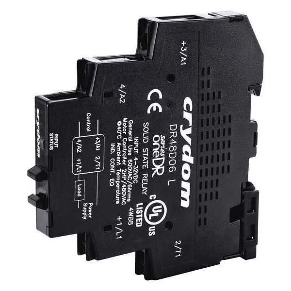 Solid State Relay, 4 to 32VDC, 6A, Crydom, Mfr#: DR48D06