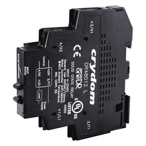 Solid State Relay, 4 to 32VDC, 12A, Crydom, Mfr#: DR24D12