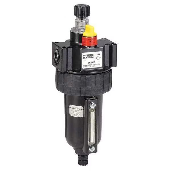 Air Line Lubricator, 1/4In, 40 cfm, 250 psi, Parker, Mfr#: 16L14BE