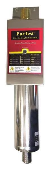 21 in "L, 3/4 in Size, UV Disinfection Unit, Purtest, Mfr#: PT 8 UV