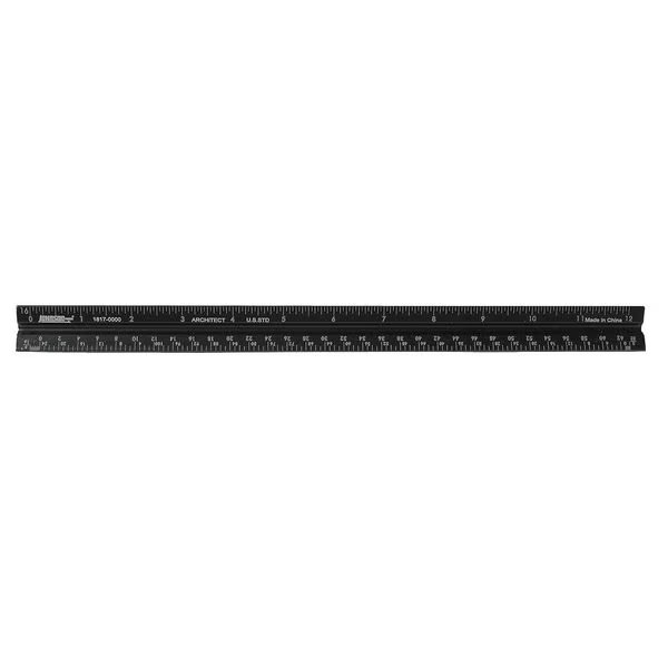 Architects Rule, Alum, in Graduations, 12 L, Johnson Level & Tool, Mfr#: 1817-0000