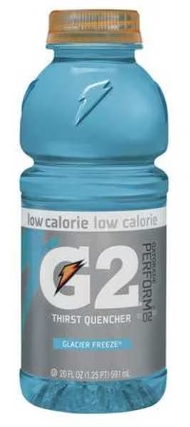 Sports Drink, 20 oz., Ready to Drink, Low Calorie, Glacier Freeze, 24 PK, Gatorade, Mfr#: 20006