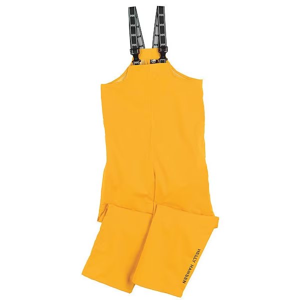Rain Bibs, PVC/Polyester, Yellow, 6XL, Helly Hansen, Mfr#: 70529_310-6XL