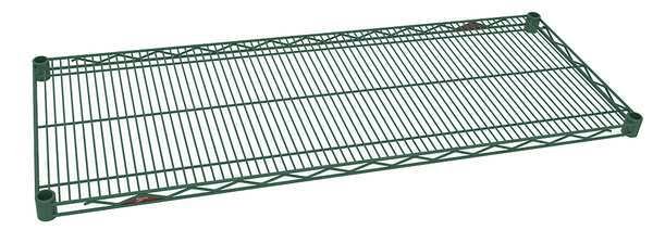 Wire Shelf, 24"D x 48"W, Green, Metro, Mfr#: 2448NK3