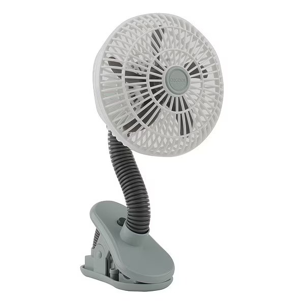 Clip Fan, 1 Speeds, Gray, Treva/O2Cool, Mfr#: FC04805