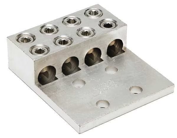 Mechanicl Conn, 600 kcmil to 2 AWG, 4 Cond, Burndy, Mfr#: KK4A36U4N