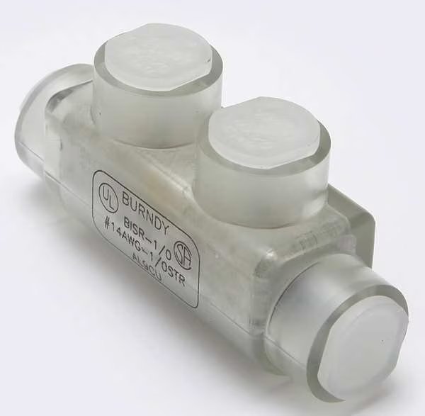 Insulated Multitap Connector, 2.91 In. L, Burndy, Mfr#: BISR1/0