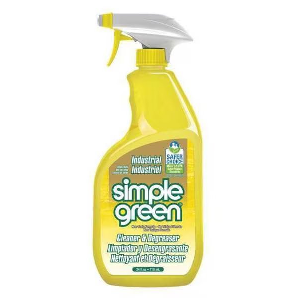 Industrial Cleaner And Degreaser, 24 Oz Trigger Spray Bottle, Liquid, Yellow, Simple Green, Mfr#: 3010001214002