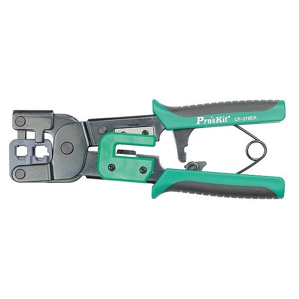 8 in Ratchet Crimper 8P8C/RJ-45, 6P2C/6P4C/6P6C RJ-11 and RJ-14, Eclipse, Mfr#: 300-063